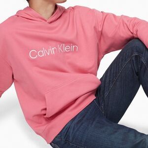 Calvin Klein Men's Relaxed Fit Standard Logo Terry Hoodie